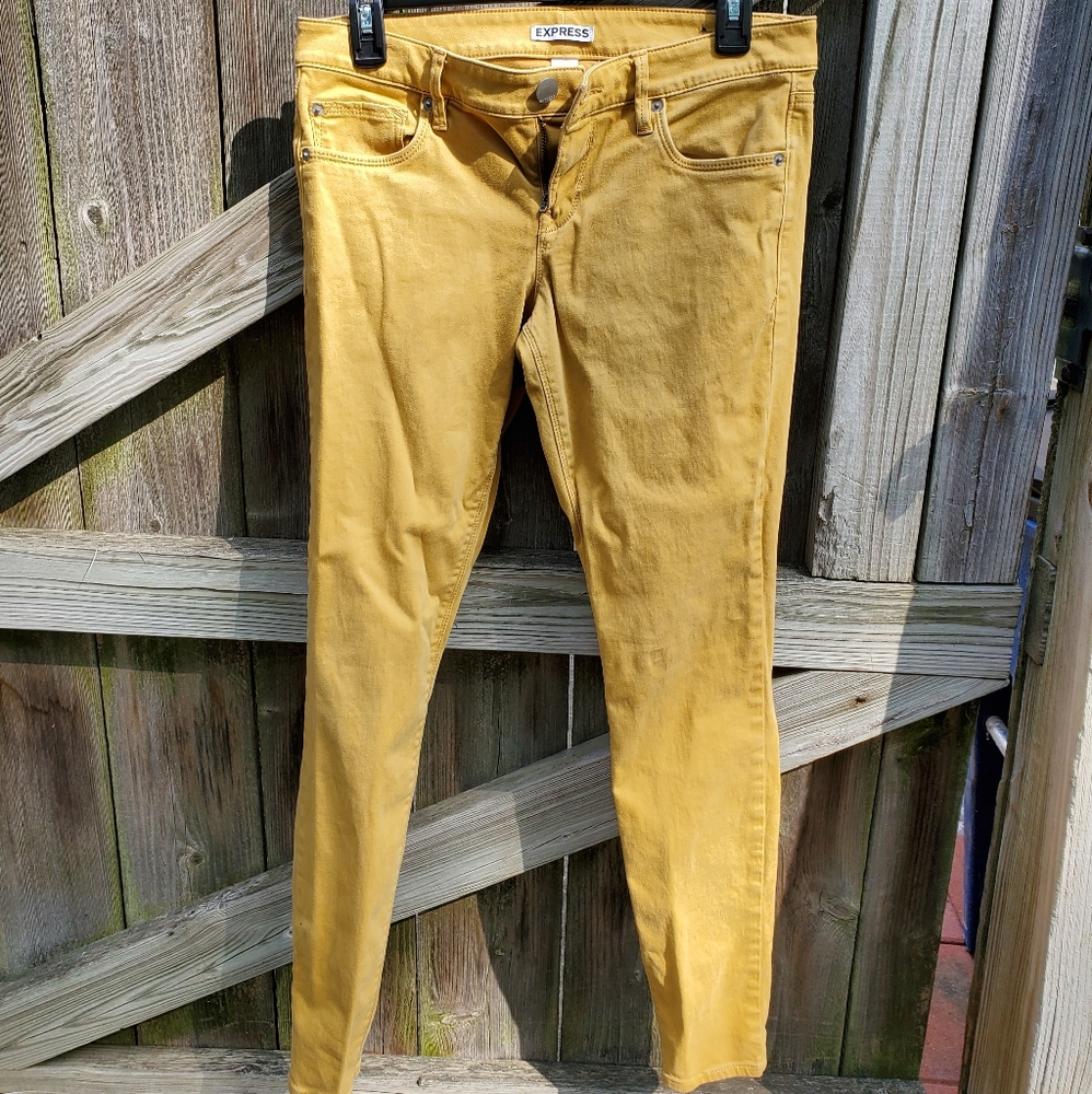 Express Skinny Jeans👖 | Mustard | Stretch | 6